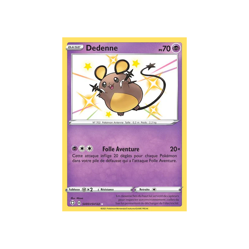 Dedenne - SV051/SV122 - Destinées Radieuses