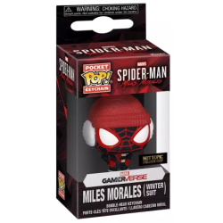 funko pop miles morales (winter suit) keychain