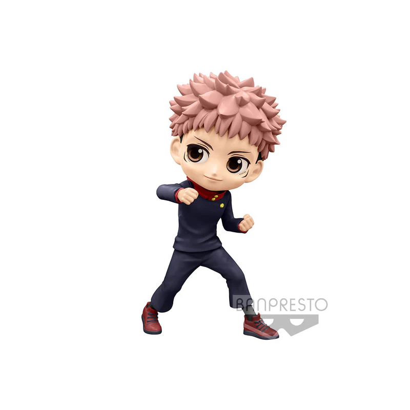 Figurine Jujutsu Kaisen - Yuji Itadori - Q Posket Version A - Banpresto - 13 cm