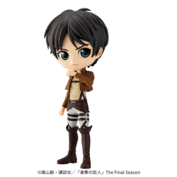 Figurine L’Attaque des Titans - Eren Yeager - Q Posket Vol.2 Version A - Banpresto - 14 cm
