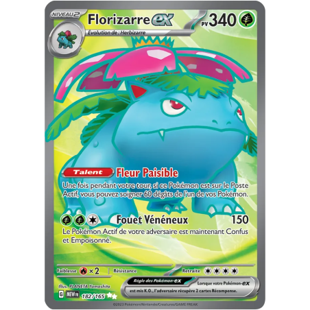 Carte Pokémon - Florizarre EX 182/165 EV3.5 151