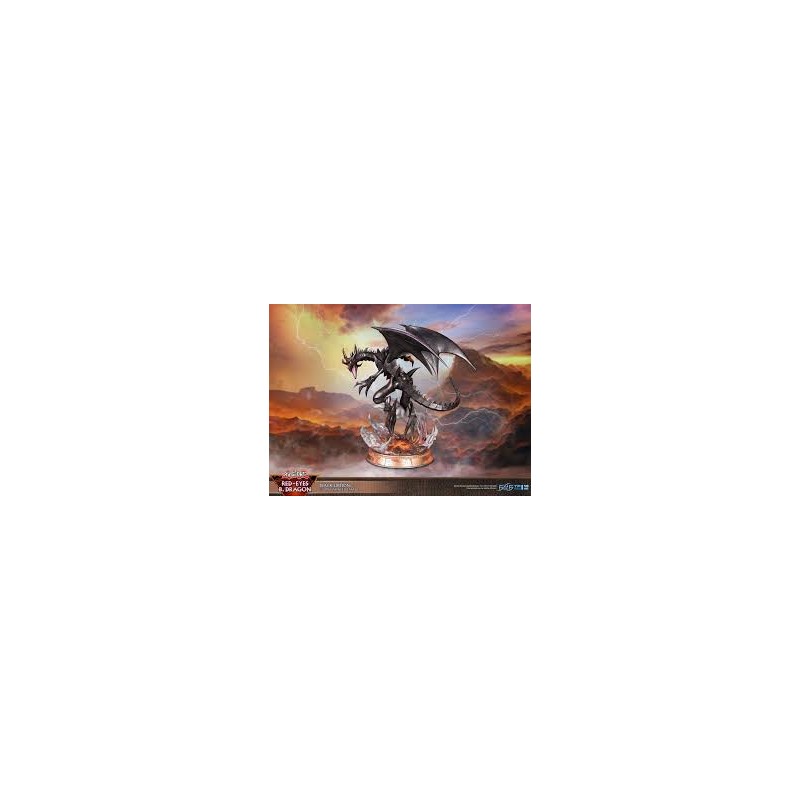 Figurine Yu-Gi-Oh! Dragon Noir aux Yeux Rouges Black Edition F4F 33 cm
