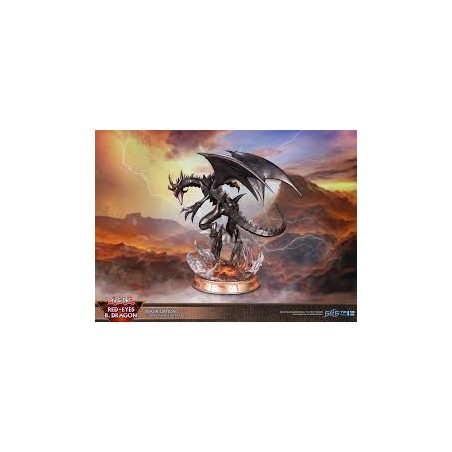 Figurine Yu-Gi-Oh! Dragon Noir aux Yeux Rouges Black Edition F4F 33 cm