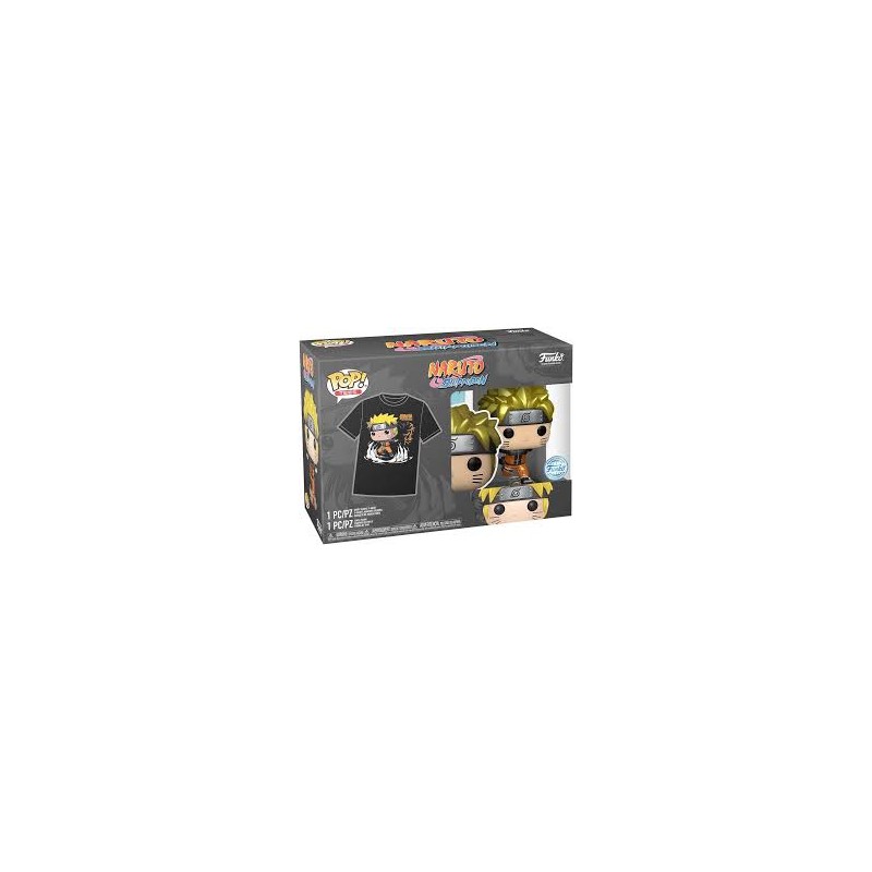 Funko POP Tee Metallic - Naruto Shippuden 727 – Naruto Uzumaki (Taille L)