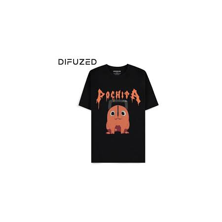 Difuzed - Chainsaw Man - Pochita The Chainsaw Devil - Men's Short Sleeved T-shirt (Noir)