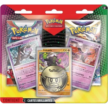 Pokémon Duo Pack Mars 2025 FR – 2 Boosters + 3 Carte Promo JCC Pokémon