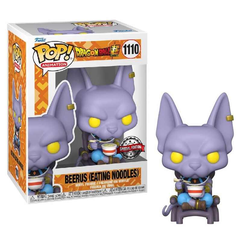 Funko POP - Dragon Ball Super 1110 – Beerus – Eating Noodles Special Edition