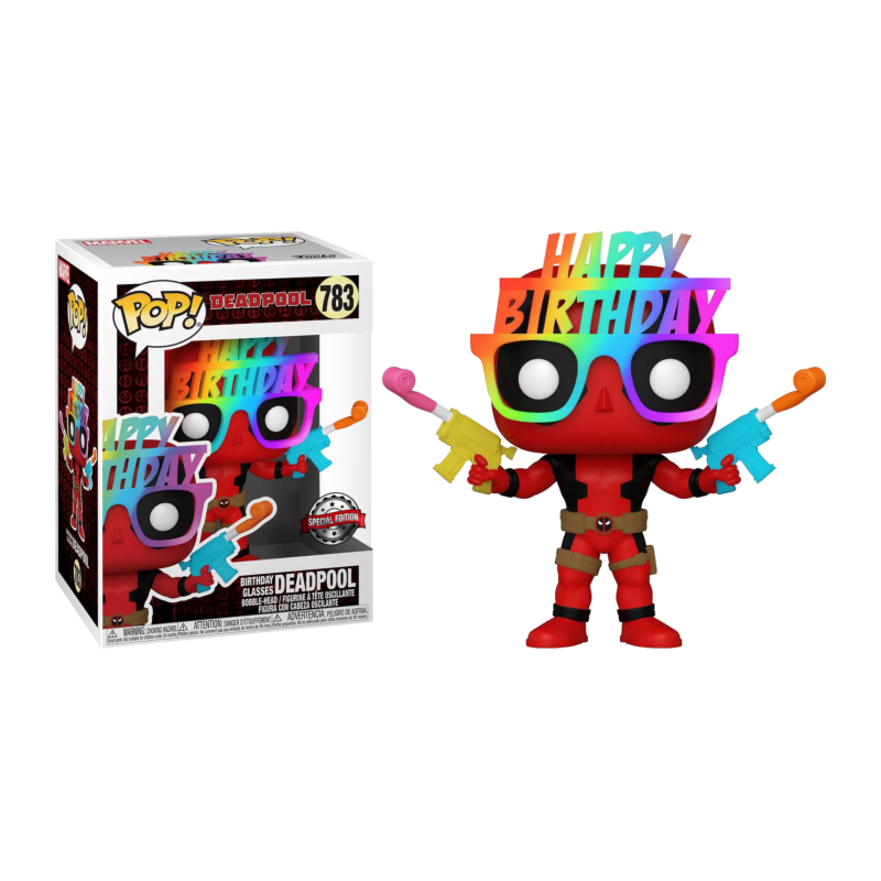 Funko POP - Marvel Deadpool 783 – Birthday Glasses Deadpool – Special Edition