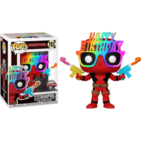 Funko Pop - Deadpool 783 - deadpool (Lunette d'anniversaire) (Edition Special)