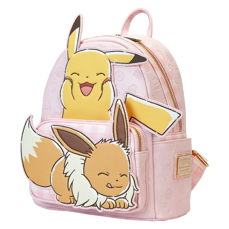 Sac à Dos Loungefly Pokémon Café Pikachu & Évoli Rose Mini Backpack Officiel