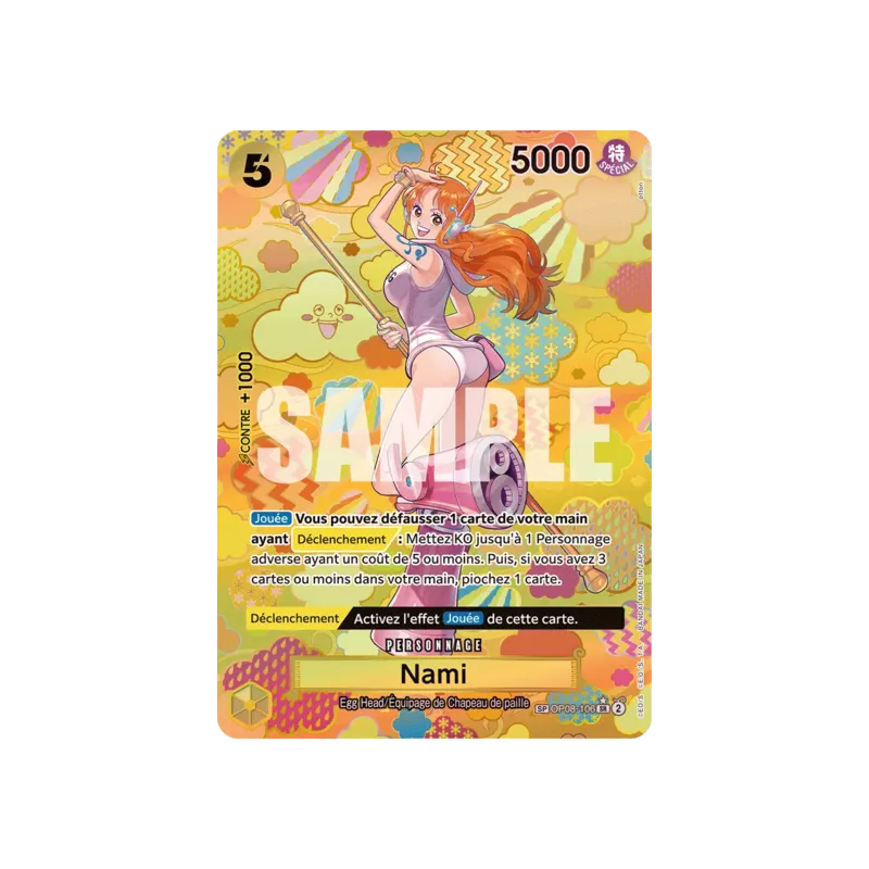 Cartes One Piece - Nami (Carte Spéciale OP09) OP08-106-SR FR