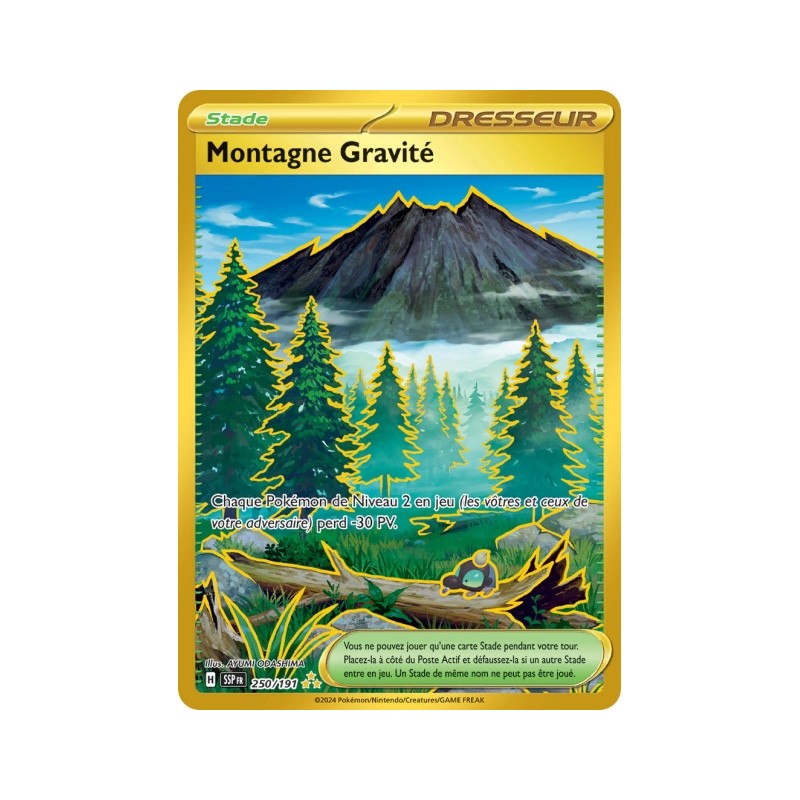 Carte pokemon - Montagne Gravité 250/191 Etincelles Deferlantes (Etat:NM)