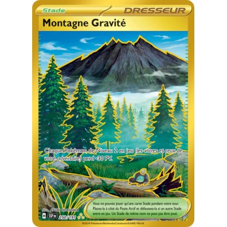 Carte pokemon - Montagne Gravité 250/191 Etincelles Deferlantes (Etat:NM)