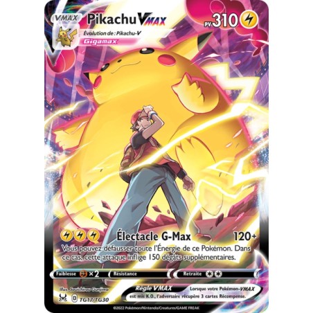 Carte pokemon - Pikachu Vmax TG17/TG30 Origine Perdue (Etat:GOOD)