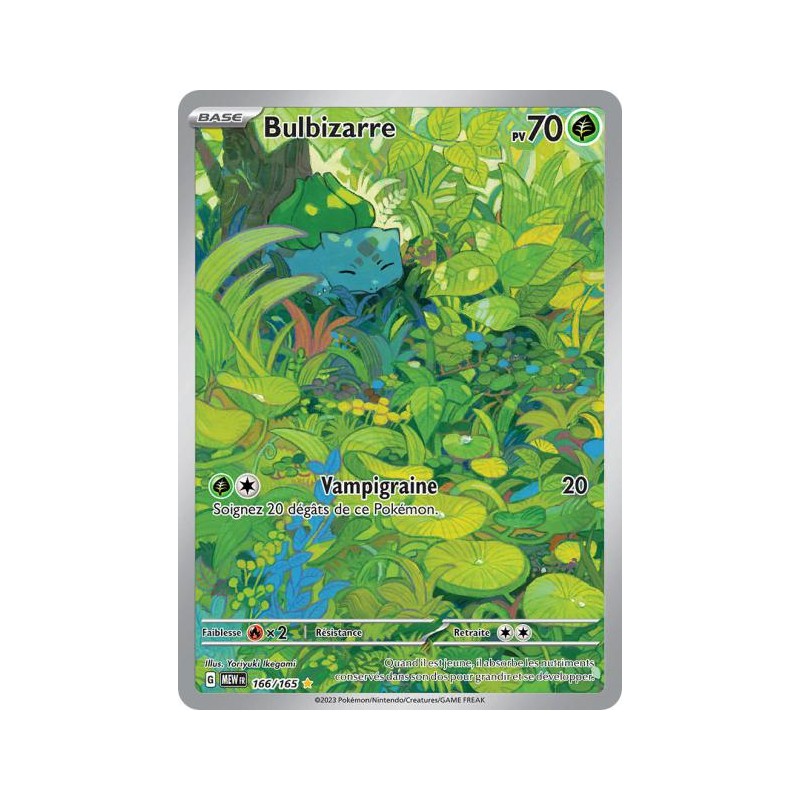 Carte pokemon - Bulbizarre 166/165 151 (Etat:NM)