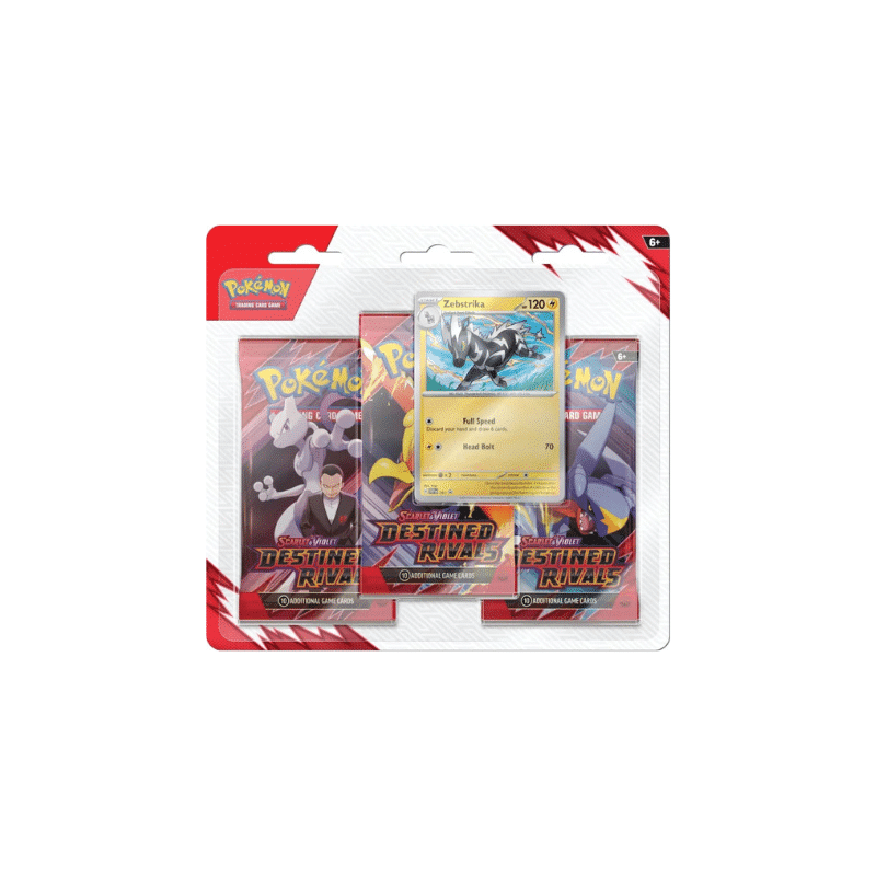 Tripack Pokémon EV10 Destinées Rivales FR – 3 Boosters + Carte Promo