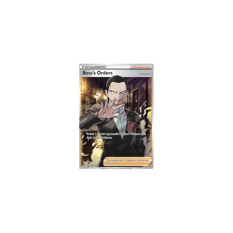 Carte Pokemon - Ordre Du Boss -189/192 - EB02 - Clash Des Rebelles - (Etat : NM) FR