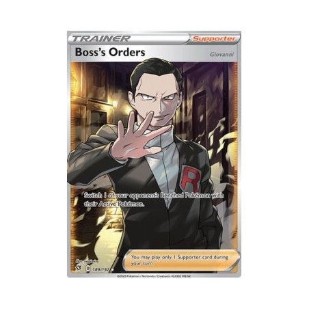 Carte Pokemon - Ordre Du Boss -189/192 - EB02 - Clash Des Rebelles - (Etat : NM) FR