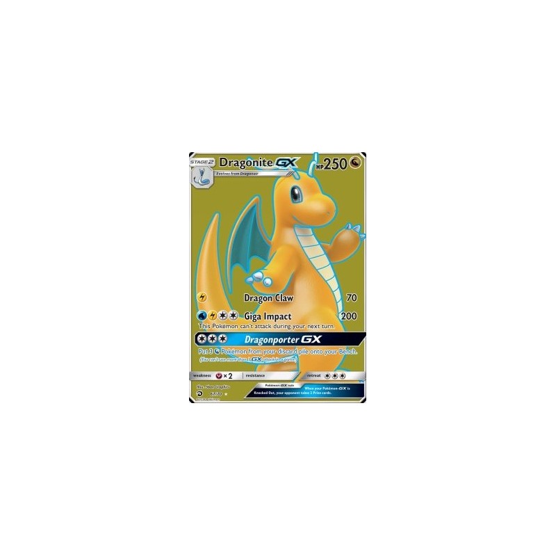 Carte Pokémon -  Dracolosse GX 67/70 Majesté des Dragons (Etat: NM)