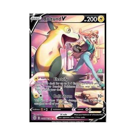 Carte Pokémon - Fulgudog V TG13/TG30  Étoiles brillantes (NM)