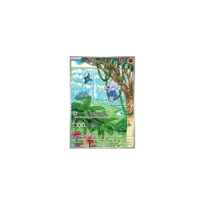 Carte Pokémon - Meditikka 153/142 - EV07 - Couronne stellaire - (Etat: NM) FR
