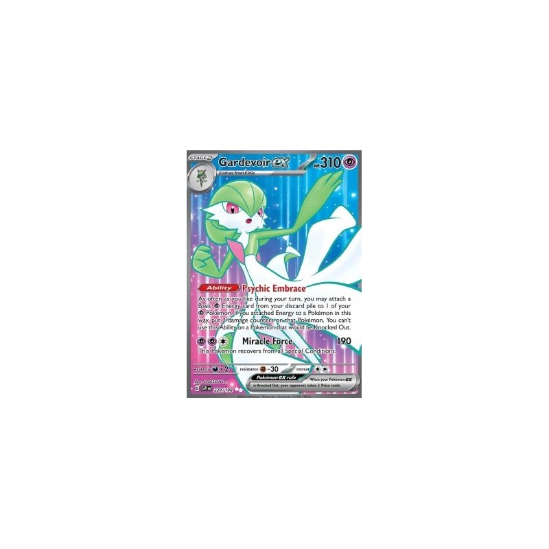 Carte Pokémon -  Écarlate et violet - Gardevoir EX 228/198 (Etat: NM)