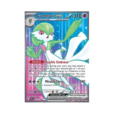 Carte Pokémon -  Écarlate et violet - Gardevoir EX 228/198