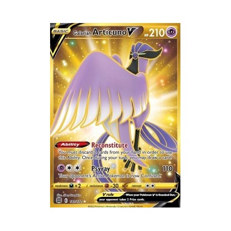 Carte Pokémon - Étoiles brillantes - Artikodin de Galar V 181/172 (Etat:NM)