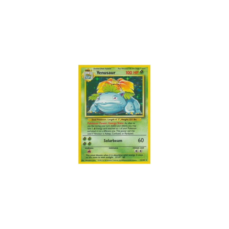 Carte Pokémon - Set de base - Florizzare (Carte celébration) (Etat: NM)