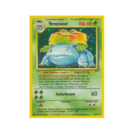 Carte Pokémon - Set de base - Florizzare (Carte celébration) (Etat: NM)