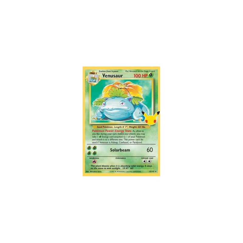 Carte Pokémon - Set de base - Florizzare (Carte celébration) (Etat: NM)