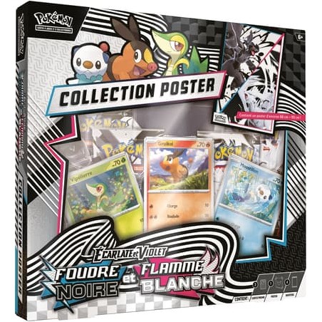 Coffret Pokemon - EV10.5 Coffret Poster Foudre Noire et Flamme blanche FR (PRECO)