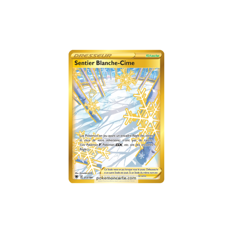 Carte Pokémon - Astres Radieux - Sentier Blanche-Cime 213/189 (Etat:NM)