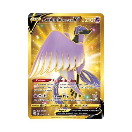 Carte Pokémon - Étoiles brillantes - Artikodin de Galar V 181/172 (Etat:NM)