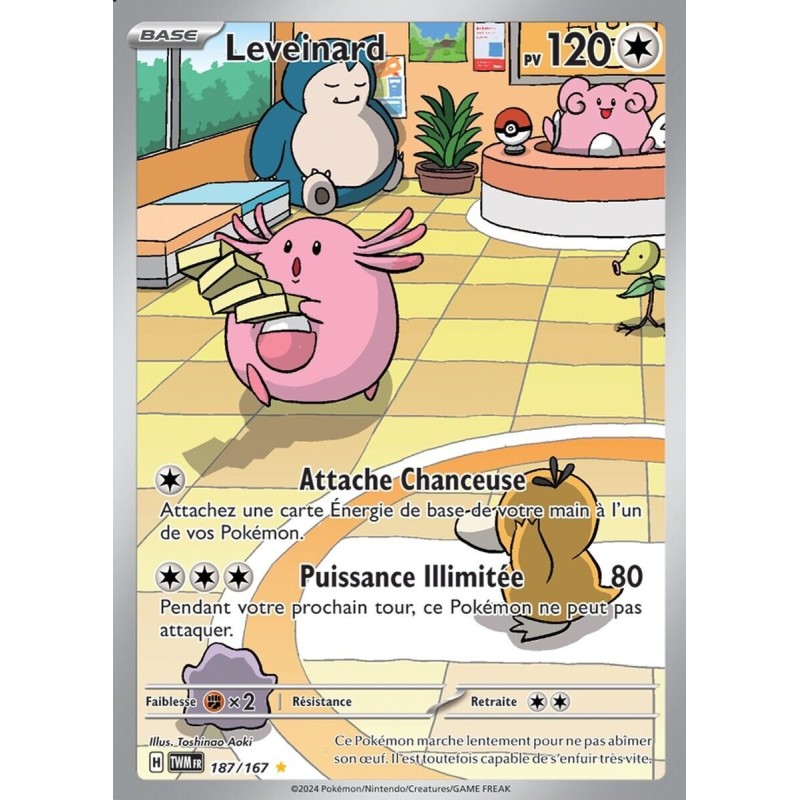 Carte Pokémon - Leveinard 187/167 Mascarade Crépusculaire (Etat: NM)
