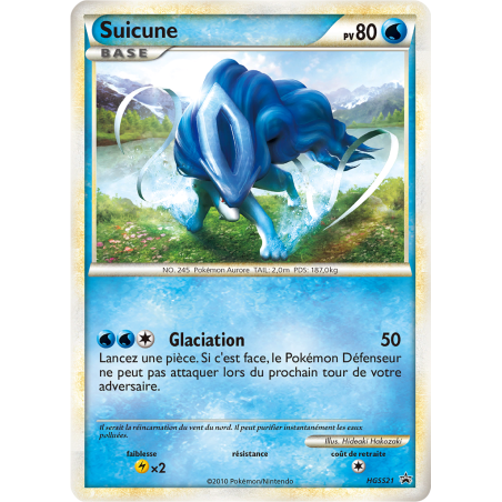 Carte Pokémon - Suicune HGSS21 HGSS Black Star Promos (Etat: GD)