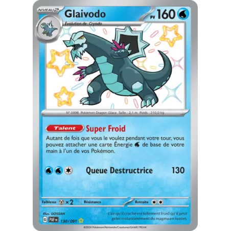 Carte Pokémon - Destinées de Paldea - Glaivodo 130/091 (Etat: NM)