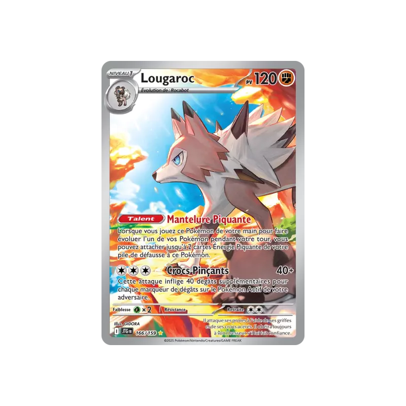 Carte Pokémon - Aventures Ensemble - Lougaroc 166/159 (Etat: NM)