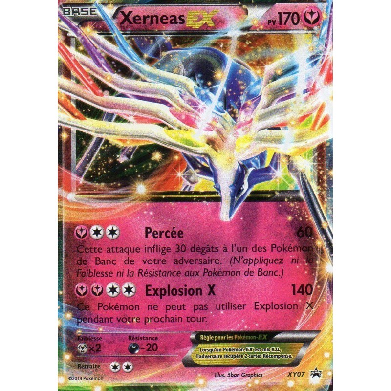 Carte Pokémon - XY Black Star Promos - Xerneas EX XY07 (Etat: NM)
