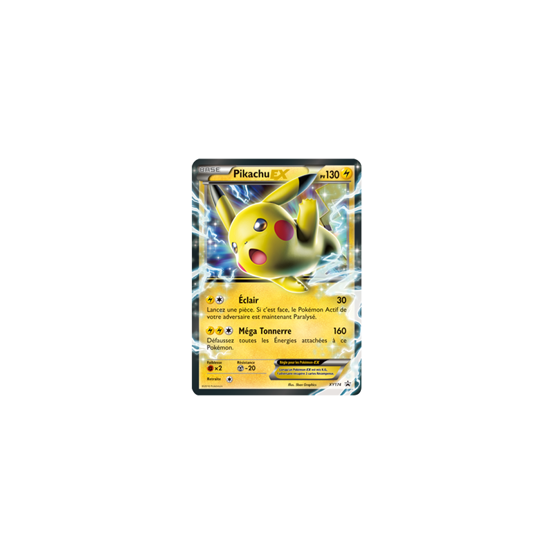 Carte Pokémon -  XY Black Star Promos - Pikachu EX XY174 (Etat: NM)
