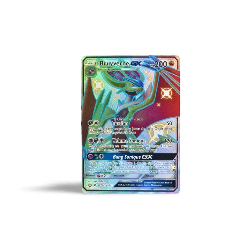 Carte Pokémon -  Destinées Occultes - Bruyverne GX SV78/SV94 (Etat: GD)