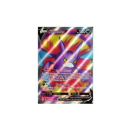 Carte Pokémon - Ténèbres Embrasées -Nostenfer V 182/189 (Etat: NM)