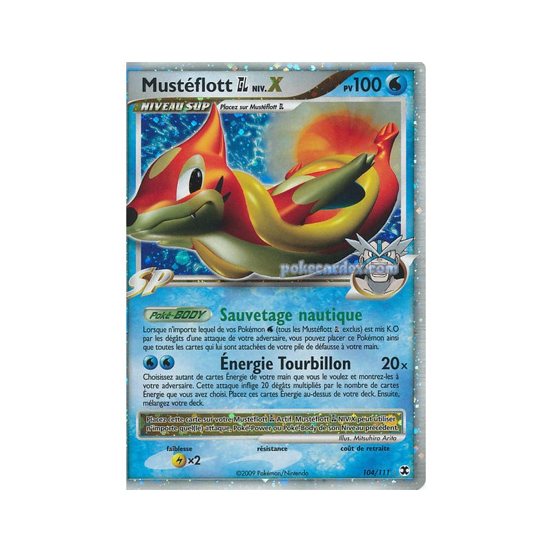 Carte Pokémon - Rivaux Émergeants - Mustéflott [GL] LV.X 104/111 (Etat: EX)