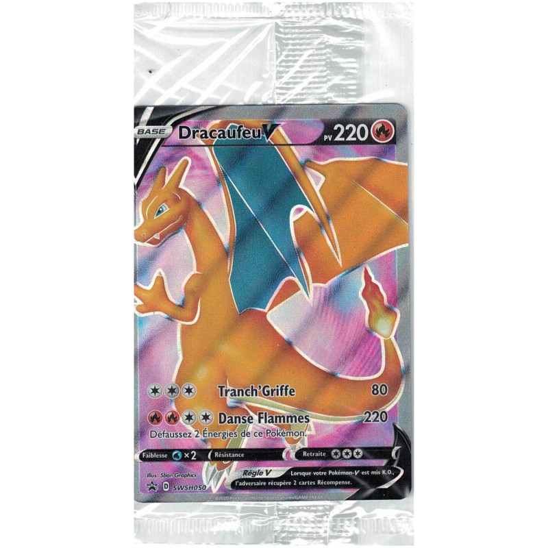 Carte Pokémon -  SWSH Black Star Promos - Dracaufeu V SWSH050  (Etat: NM)