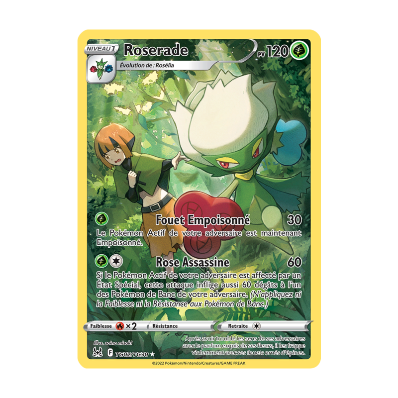 Carte Pokémon - Origine Perdue - Roserade TG02/TG30 (Etat: NM)