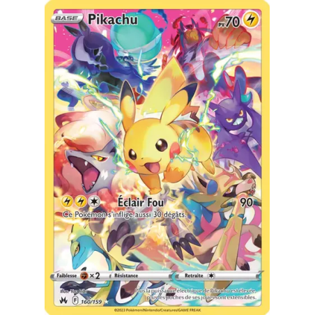 Carte Pokémon - Zénith Suprême - Pikachu 160/159 (Etat: NM)