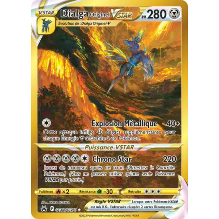 Carte Pokémon - Zénith Suprême - Origin Forme Dialga VSTAR GG68/GG70 (Etat: NM)