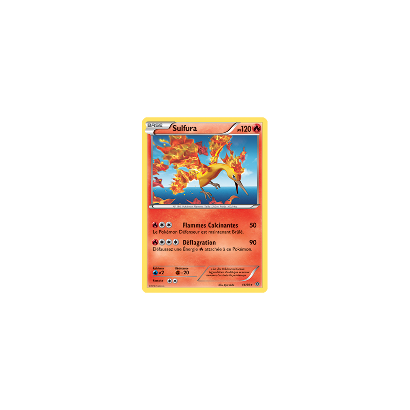 Carte Pokémon - Sulfura 14/99 Prochains destins (Etat: EX)