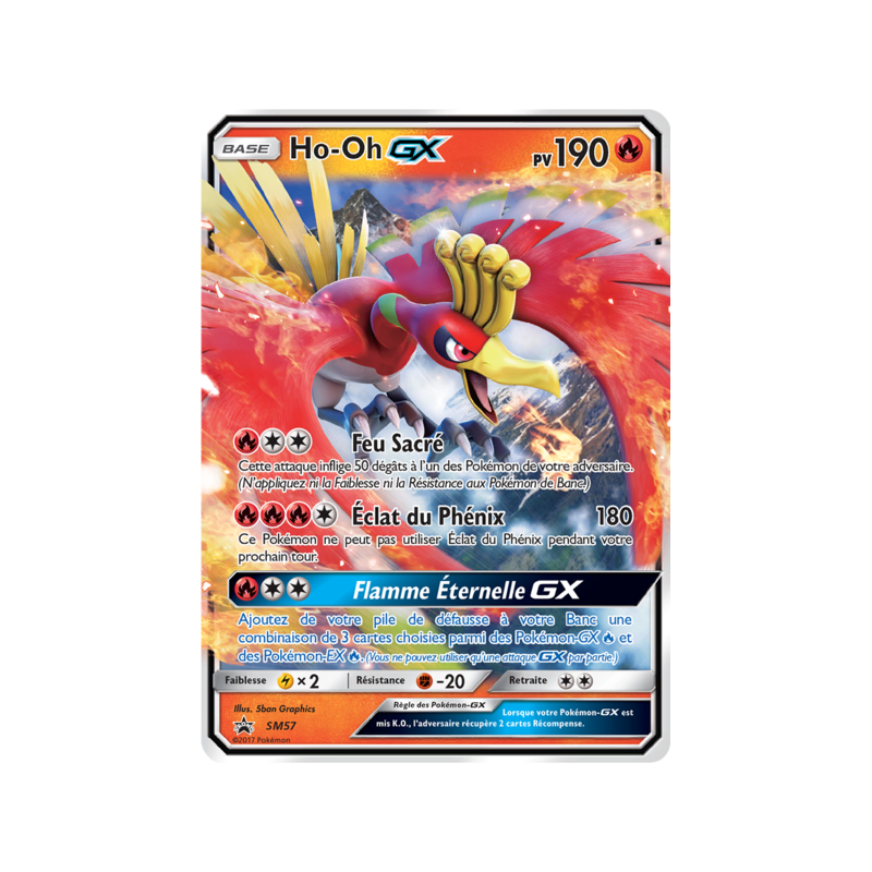 Carte Pokémon - Ho-oH GX SM57 SM Black Star Promos (Etat: NM)