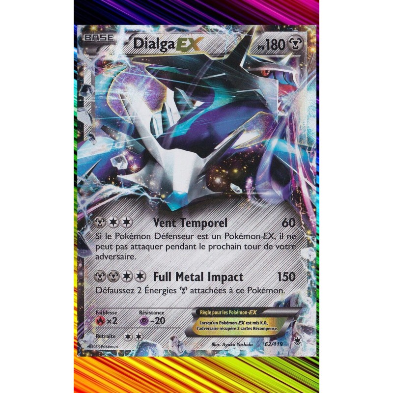 Carte Pokémon - Dialga EX - 62/119 - Vigueur Spectrale (Etat: EX) - FR